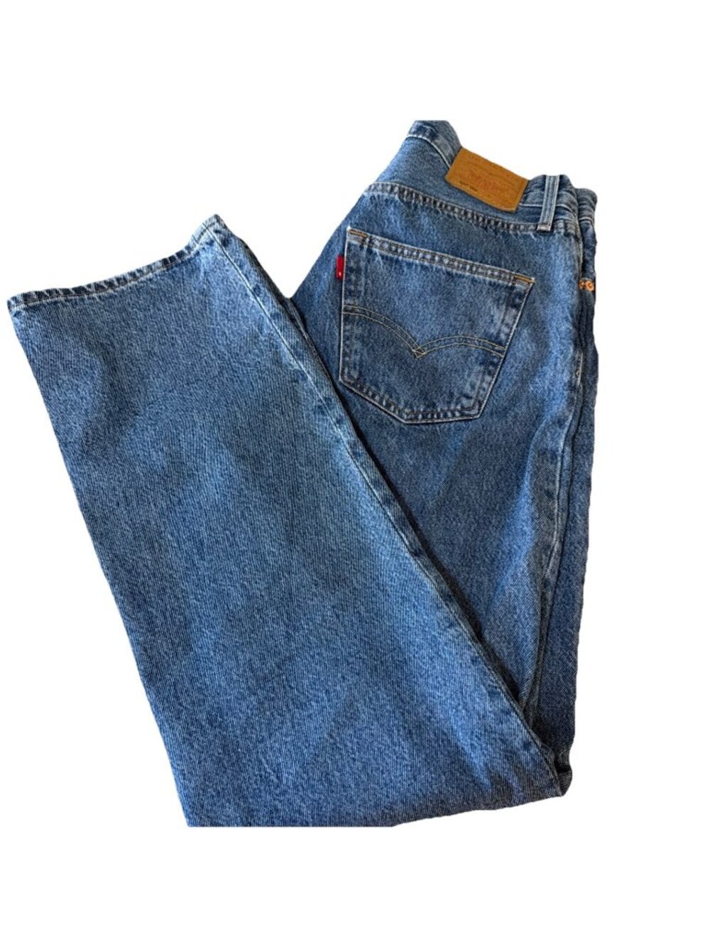 Vintage 90s Levis 501 28x32 RARE BLANK RED TAB Trademark “R” Tag  Blue Jeans